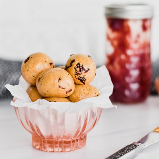 Peanut Butter & Jelly Protein Balls