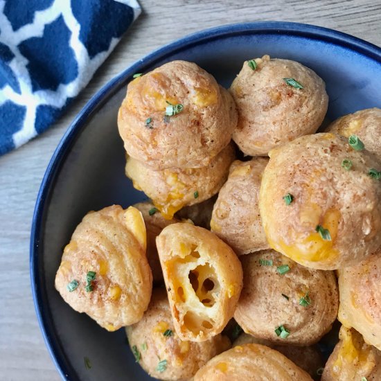 Vegan Gougères (Cheese Puffs)