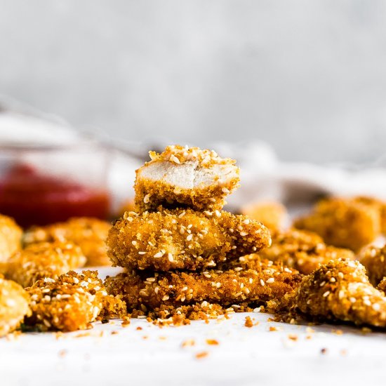 Amazing Oven Fried Breaded Chicken