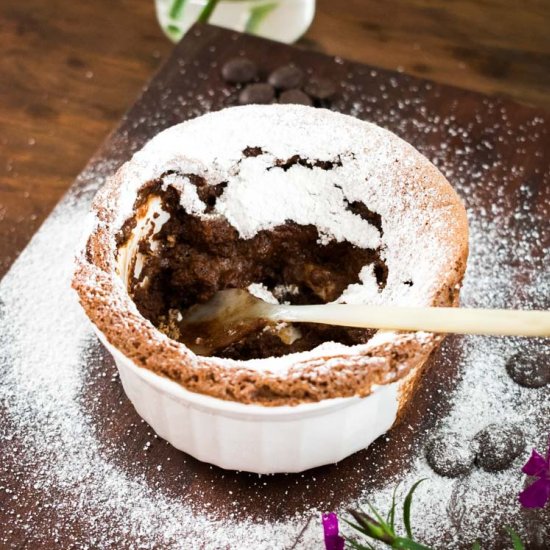 Easy chocolate soufflé