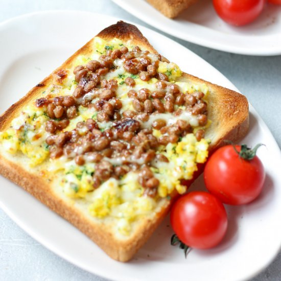 Natto Egg Toast