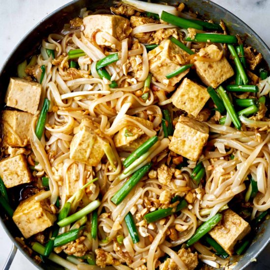 Rice Noodle Stir Fry with Tofu