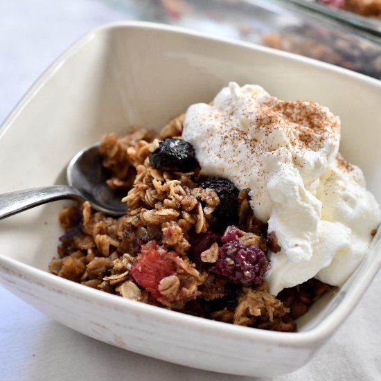 Mixed Berry Baked Oatmeal