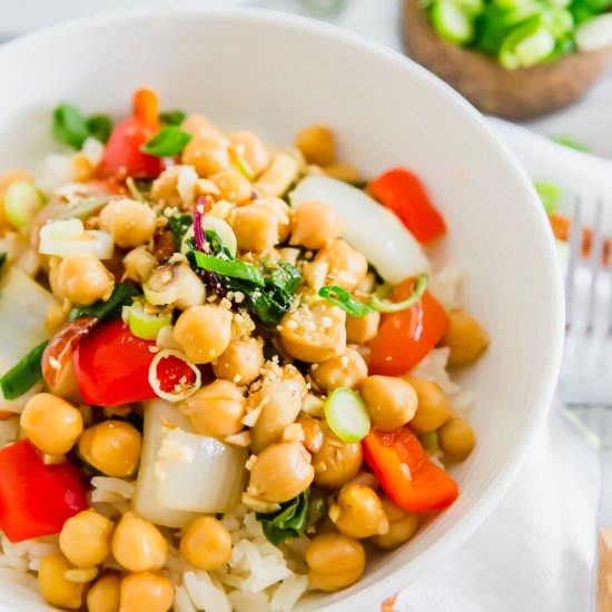 Kung Pao Chickpeas