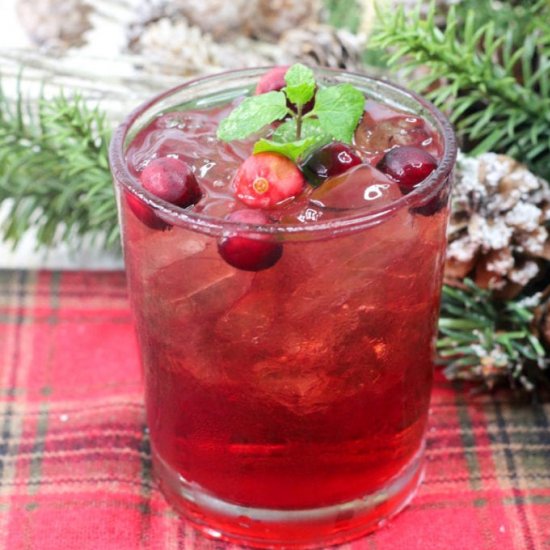 Tequila Cranberry Spritzer