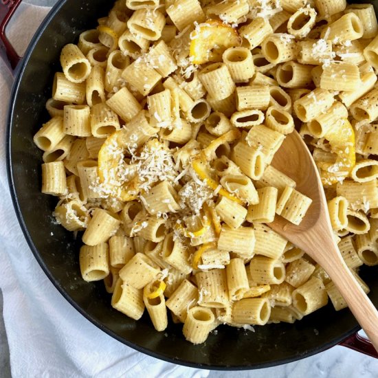 Cheesy Whole Lemon Pasta