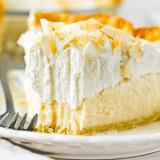 Eggless Coconut Cream Pie