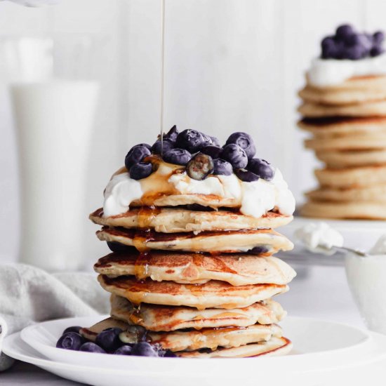 Blueberry Lemon Ricotta Pancakes