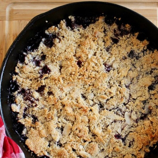 Low Carb Blueberry Crisp