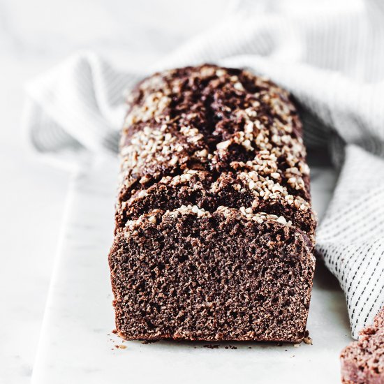 Hazelnut chocolate loaf cake