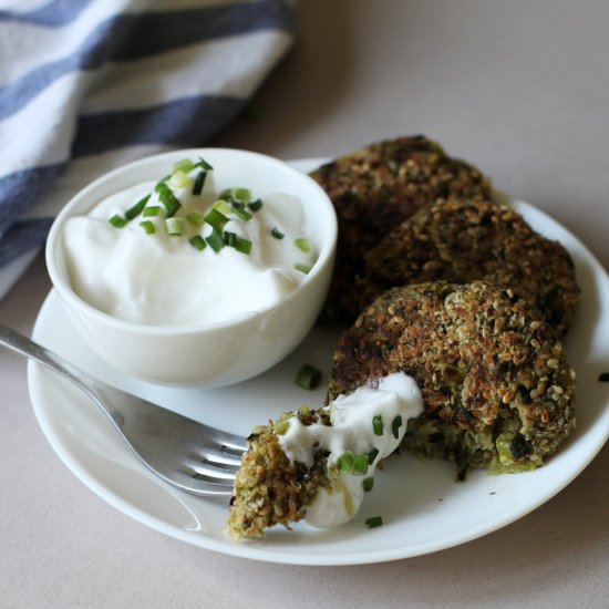 Kale and Quinoa Fritters