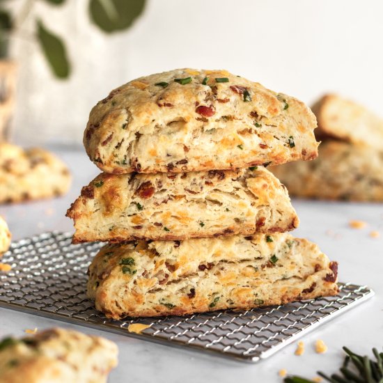 Bacon Cheddar Chive Scones