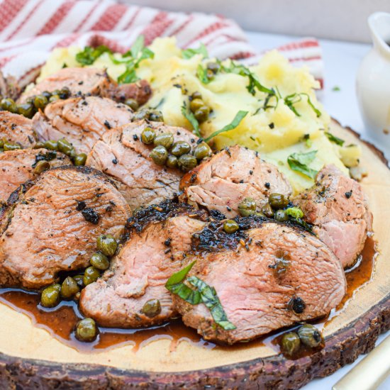 Pork Tenderloin with Pan Sauce