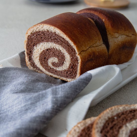 Sourdough Chocolate milk bread