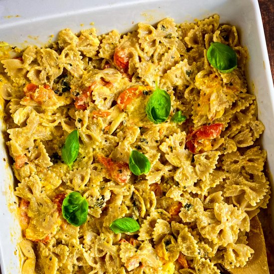 Vegan Baked Feta Pasta