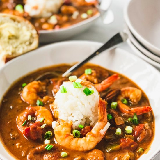 Healthier Shrimp Gumbo