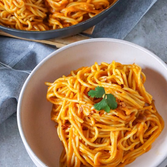 Vegan Creamy Butternut Squash Pasta