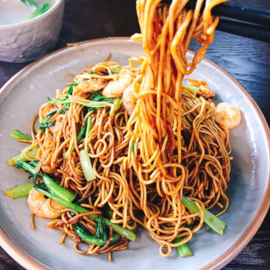 Quick And Easy Shrimp Lo Mein