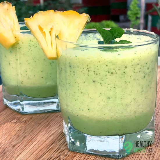 Healthy Green Pineapple Smoothie