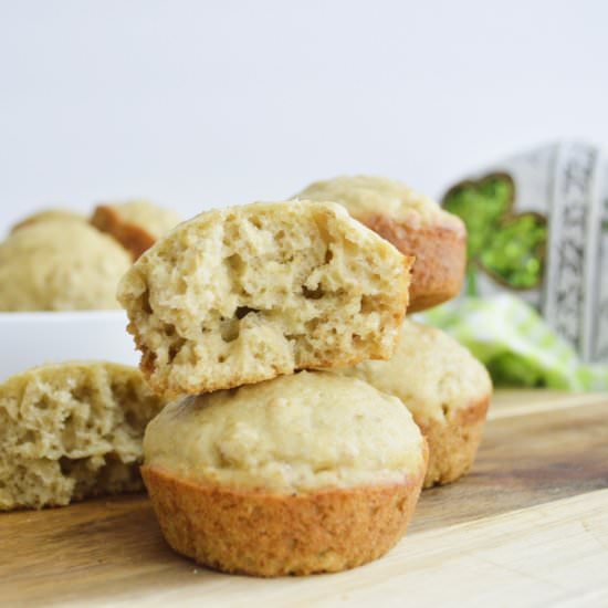 Simple Irish Oatmeal Muffins