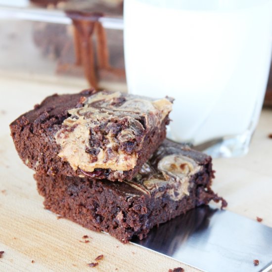 Peanut Butter Chocolate Brownies