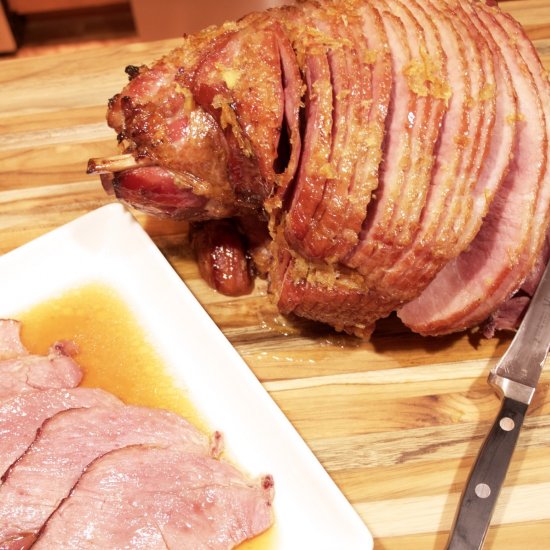 Orange-Bourbon Glazed Ham