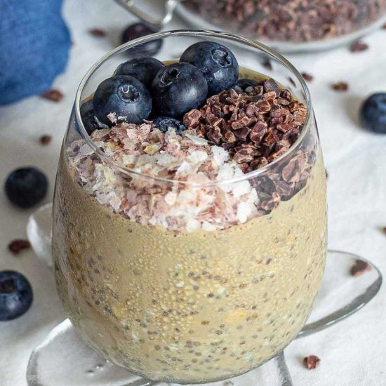 Overnight Oats with Cacao Nibs