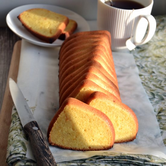 Easy silicone mold pound cake