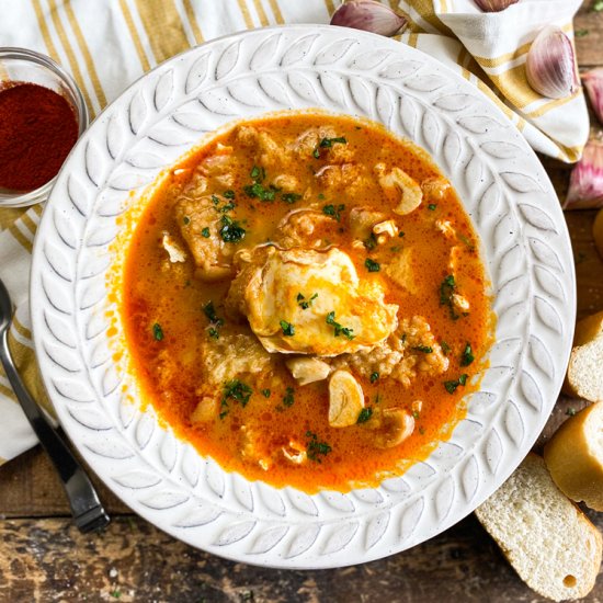 Spanish Bread & Garlic Soup