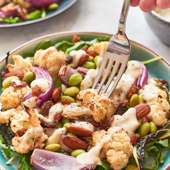 Miso Edamame and Cauliflower Salad