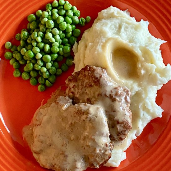 Slow Cooker Salisbury Steak