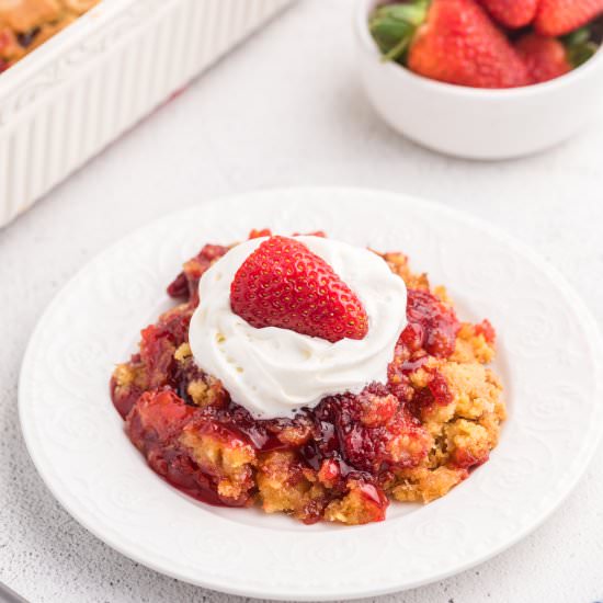 Strawberry Dump Cake