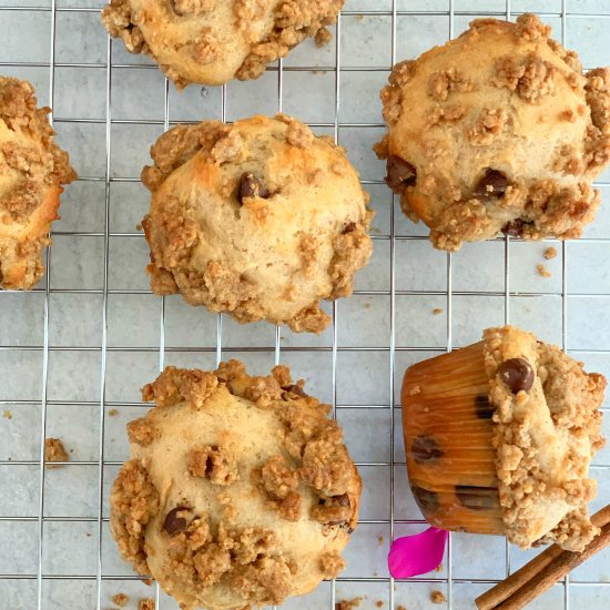 Chocolate Chip Coffee Cake Muffins