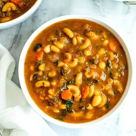 Simple Vegan Pasta Fagioli