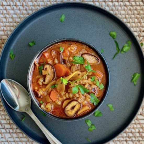 Mushroom Stew with Chestnuts