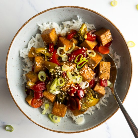 Teriyaki Tofu Stir Fry