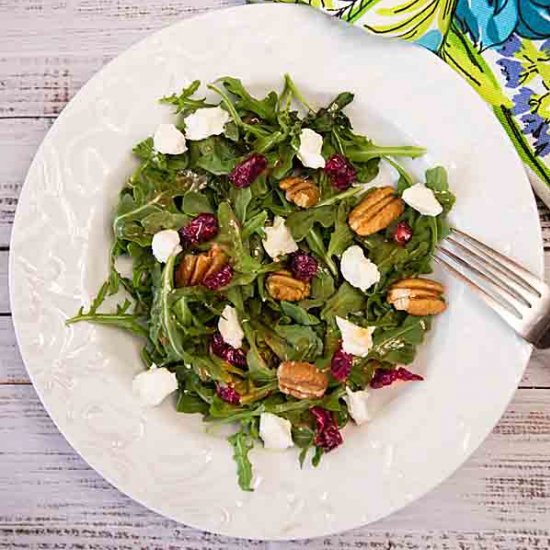 Arugula Sweet Goat Cheese Salad