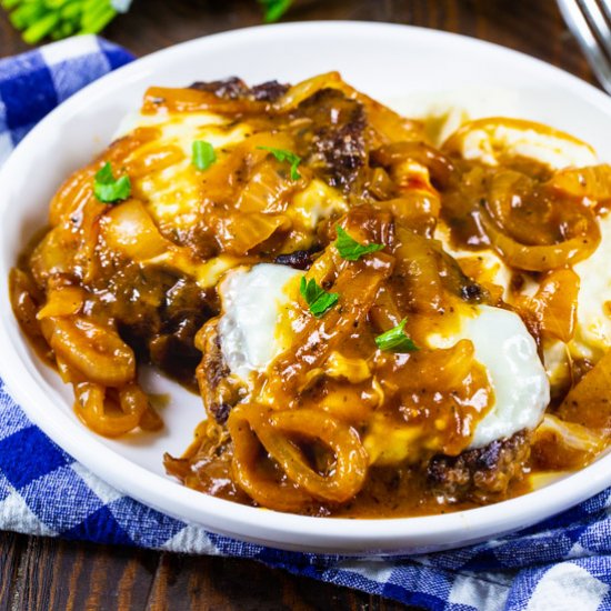 French Onion Salisbury Steak