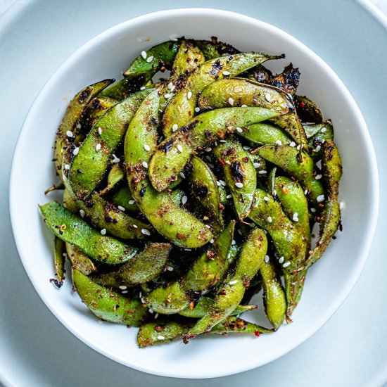 Chili-Charred Edamame