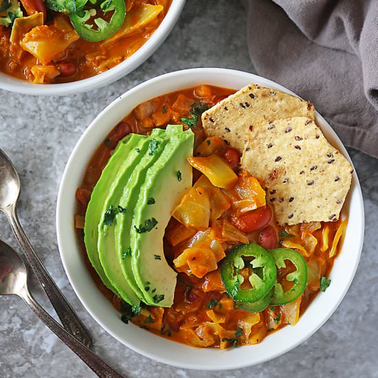 Easy Vegetarian Cabbage Soup