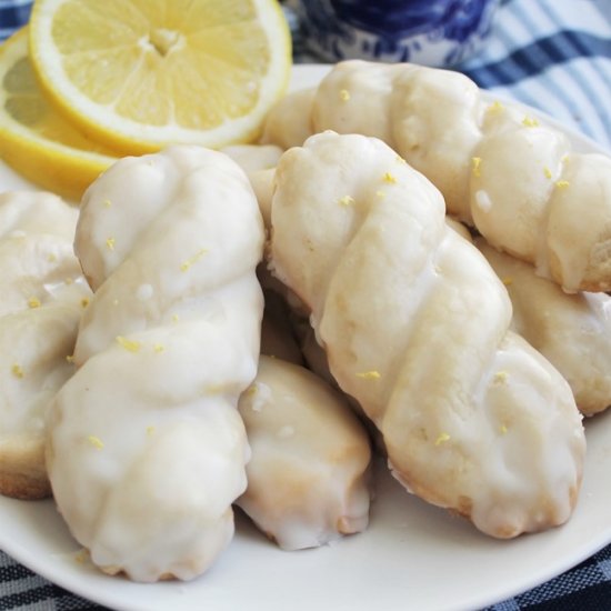 Glazed Lemon Braid Cookies