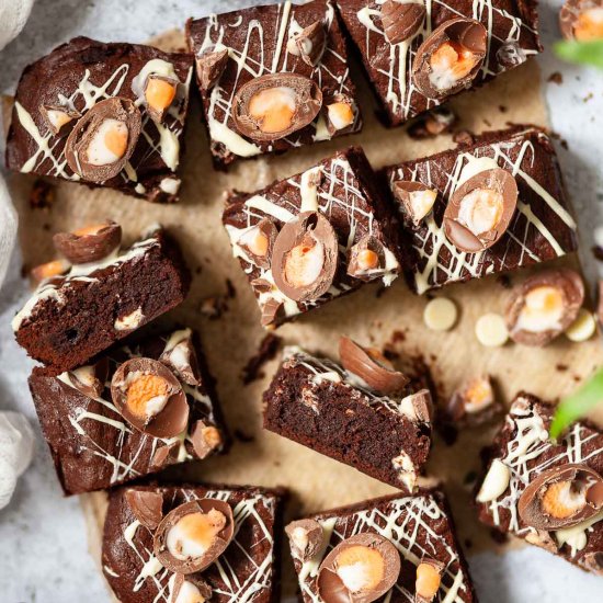 Creme Egg Brownies