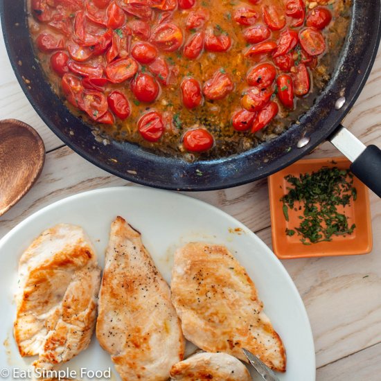 Chicken with Buttery Tomatoes