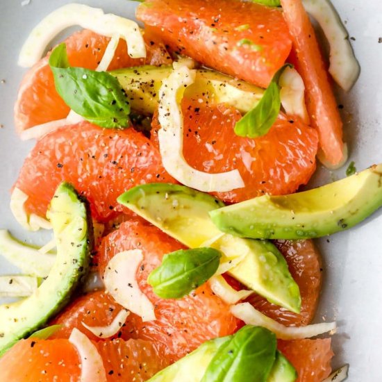 Simple Grapefruit Avocado Salad