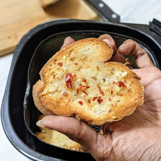 Air fryer garlic bread