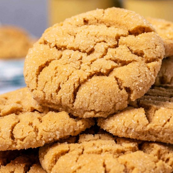 Eggless Peanut Butter Cookies