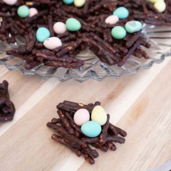 Easy No-Bake Birds Nest Cookies