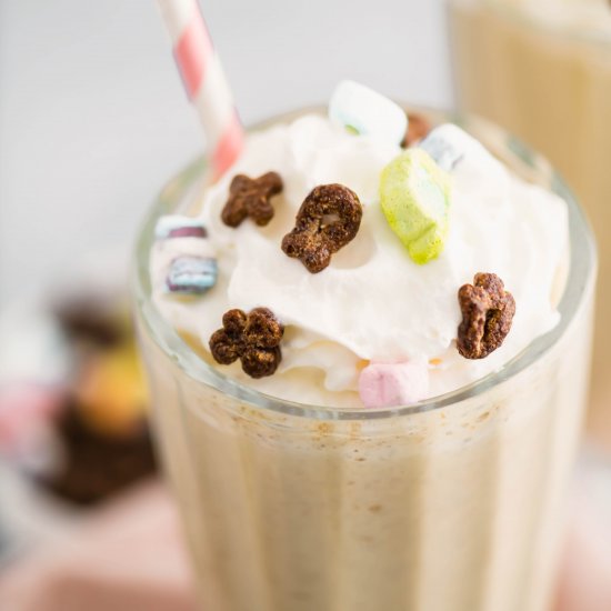 Chocolate Lucky Charms Milkshake