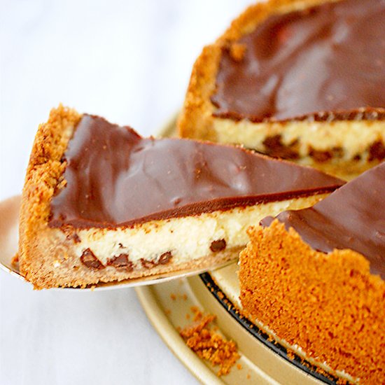 Chocolate chip cheesecake