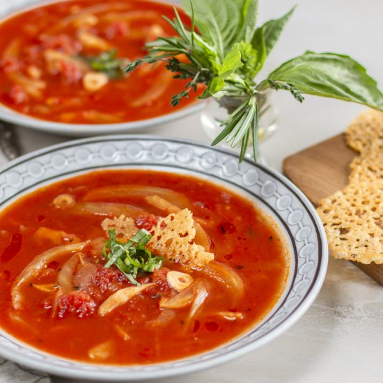 herbed tomato & fennel soup